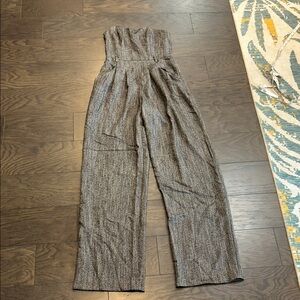 Black Halo Charcoal Jumpsuit